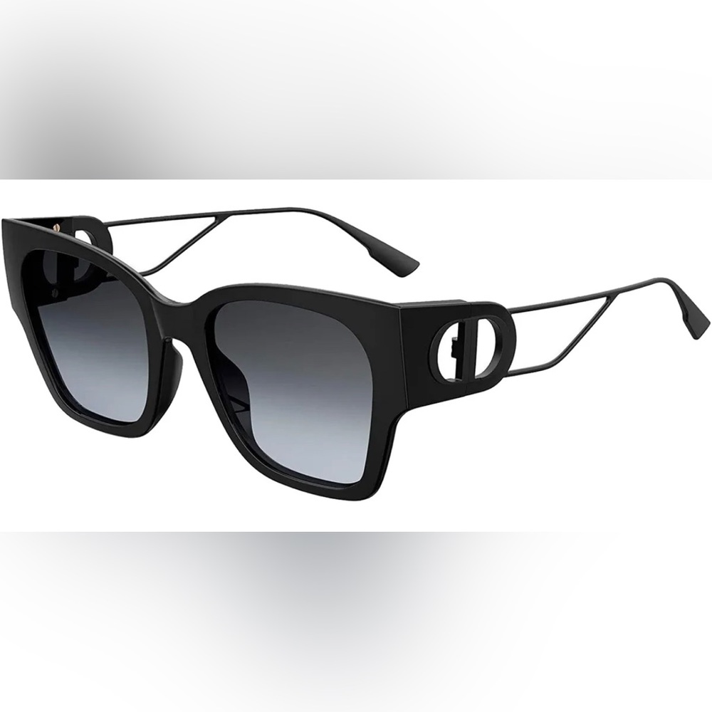 Dior 30Montaigne1 Italy Black Oversize Sunglasses Women's - 30MONTA1S 0807 1I